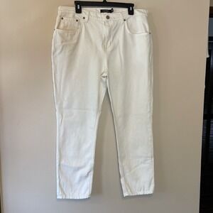 Lauren Ralph Lauren Black Label Jeans Size 14 Cream Ivory Off White Casual